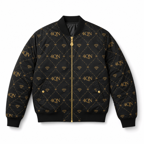 4QN All-Over Bomber Jacket