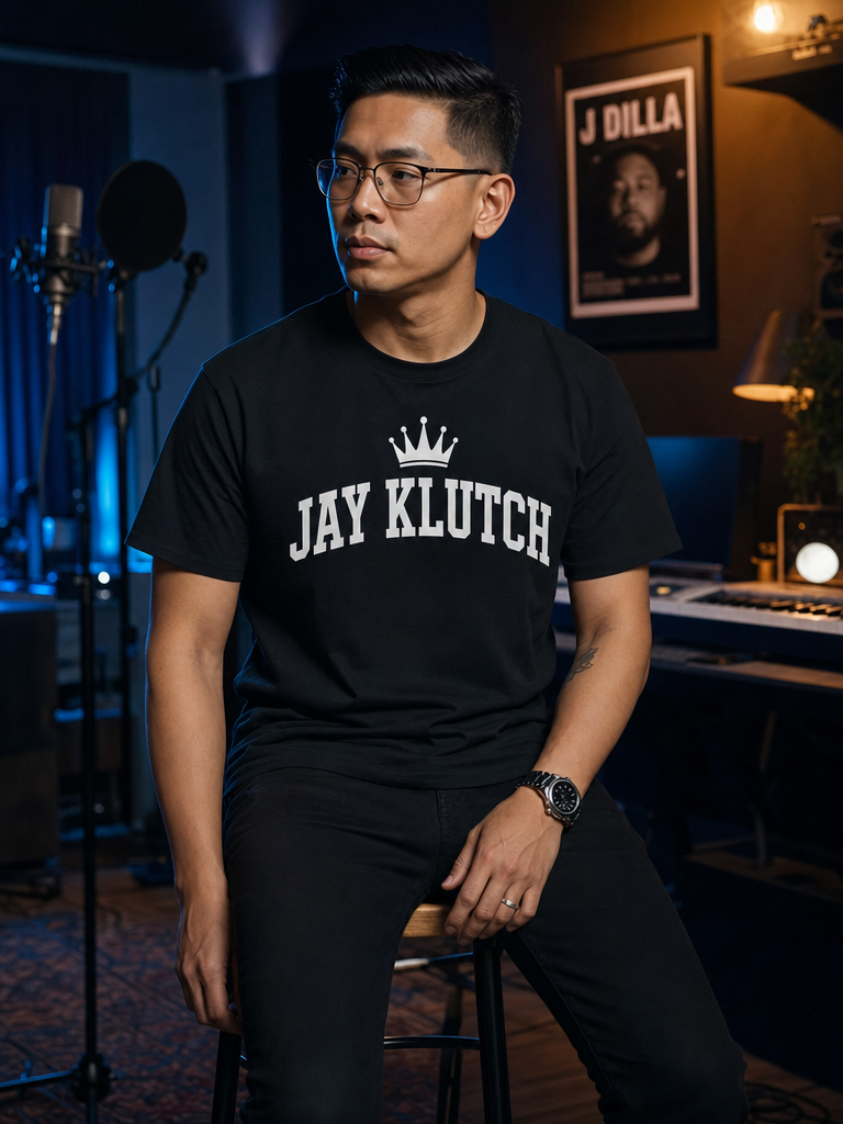 Jay Klutch Crown Tee — Black — lifestyle 2