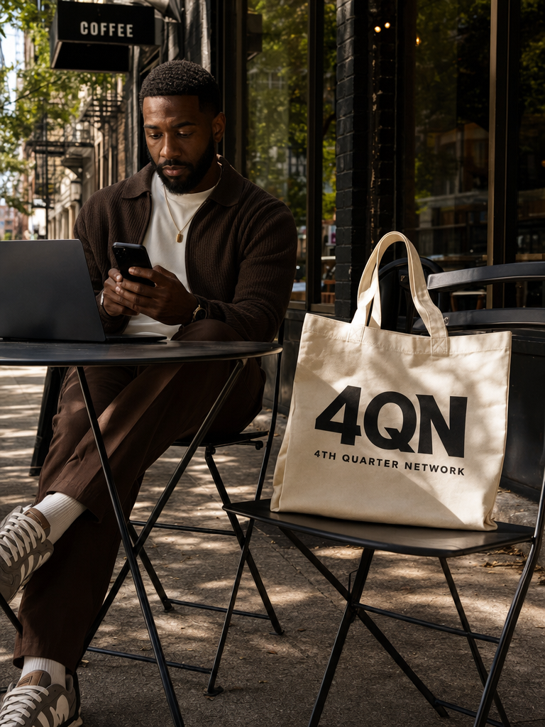 4QN Canvas Tote Bag — lifestyle 2