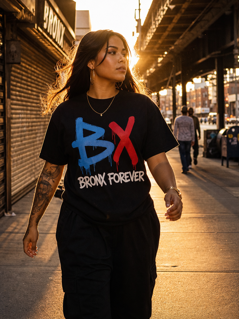 Bronx Forever Tee — BX Graffiti — lifestyle 1
