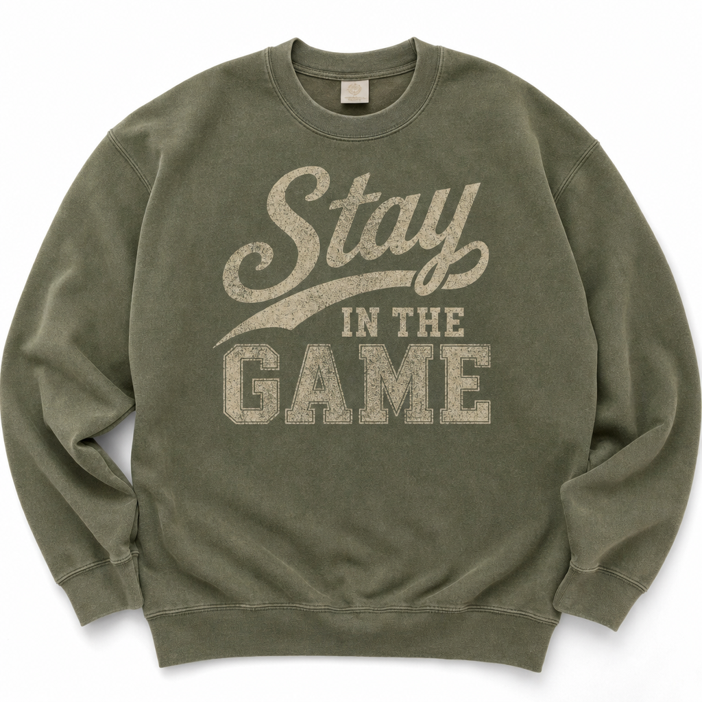 4QN Stay In The Game Crewneck