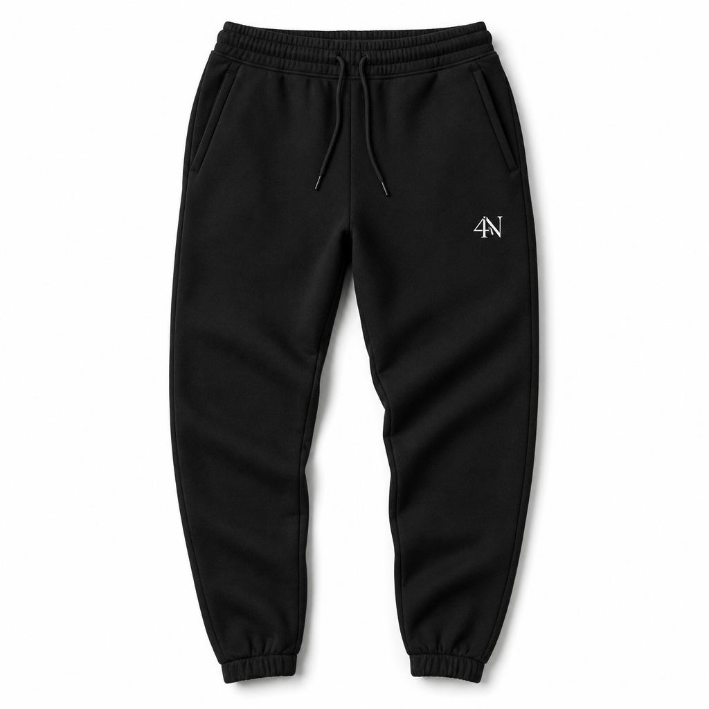 4QN Fleece Sweatpants — Men's Black