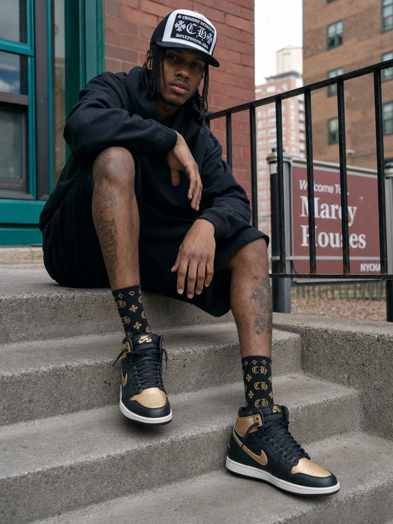 4QN Logo Crew Socks
